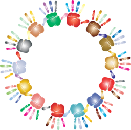 Colorful Handprints and Diverse Hands in Vector PNG Format - Free Download for Graphic Design and Advertising