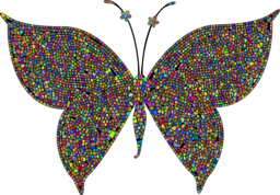 Colorful Butterfly Tiles: Free PNG Images with Transparent Background for Graphic Design and Advertising